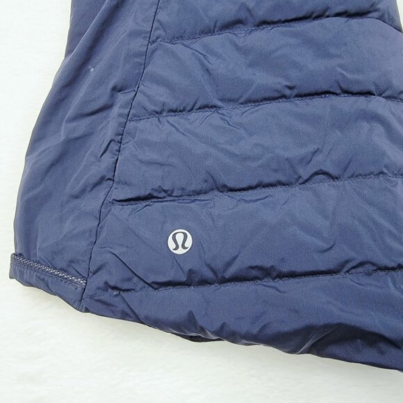 Lululemon Women's Inkwell Fluffed Up Goose Down Full-Zip Puffer Vest Size 6 - Picture 3 of 7